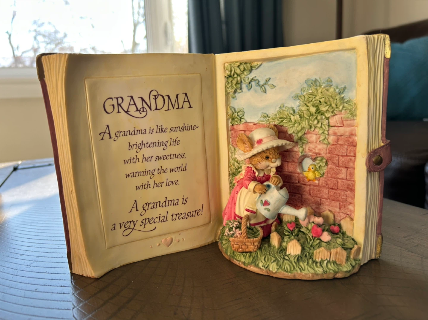 Tiny Talk Collection Ceramic Book for Grandma Figurine