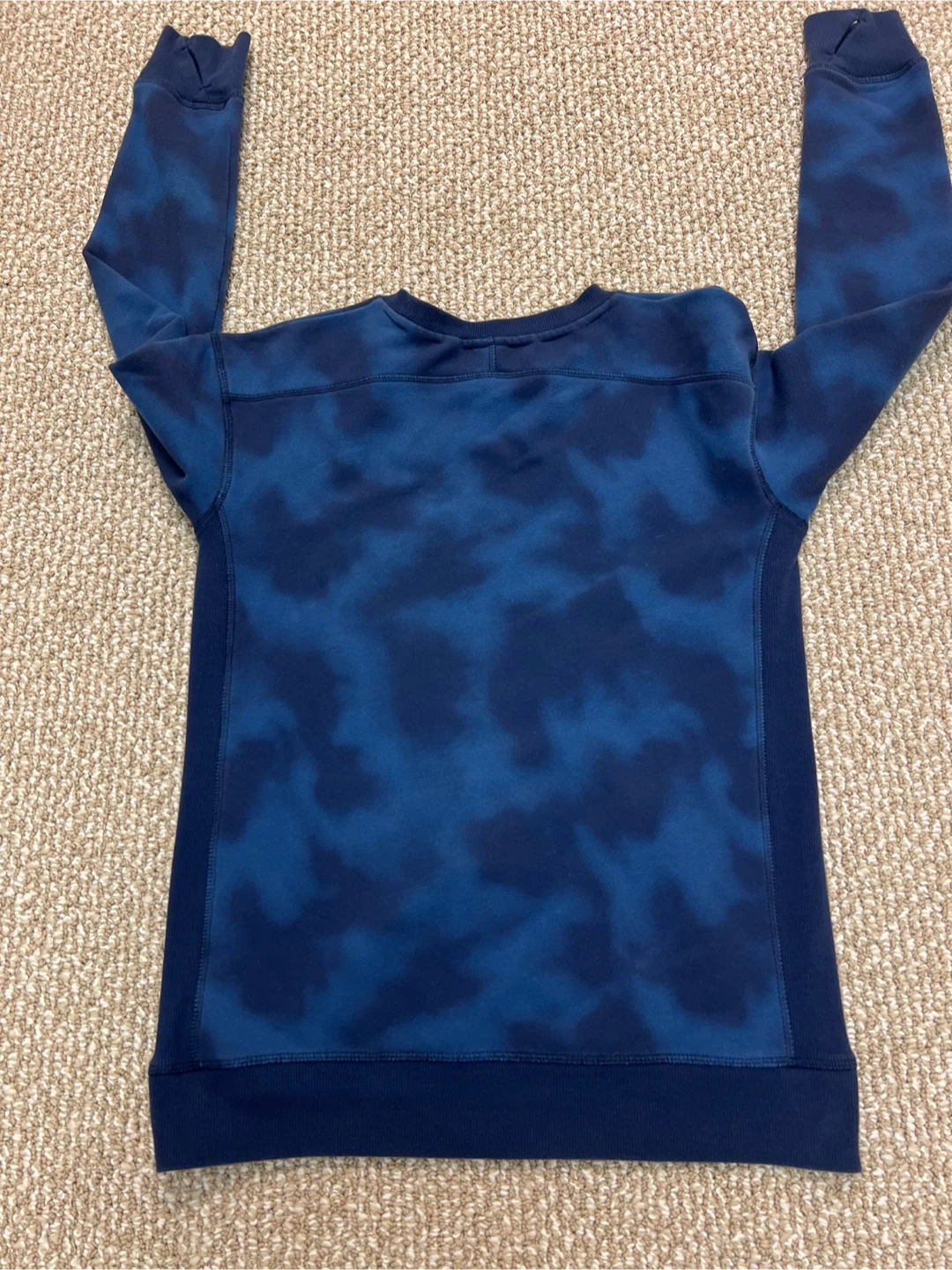 Navy Blue Tie-Dye Crewneck Sweatshirt XL (16) - photo 2