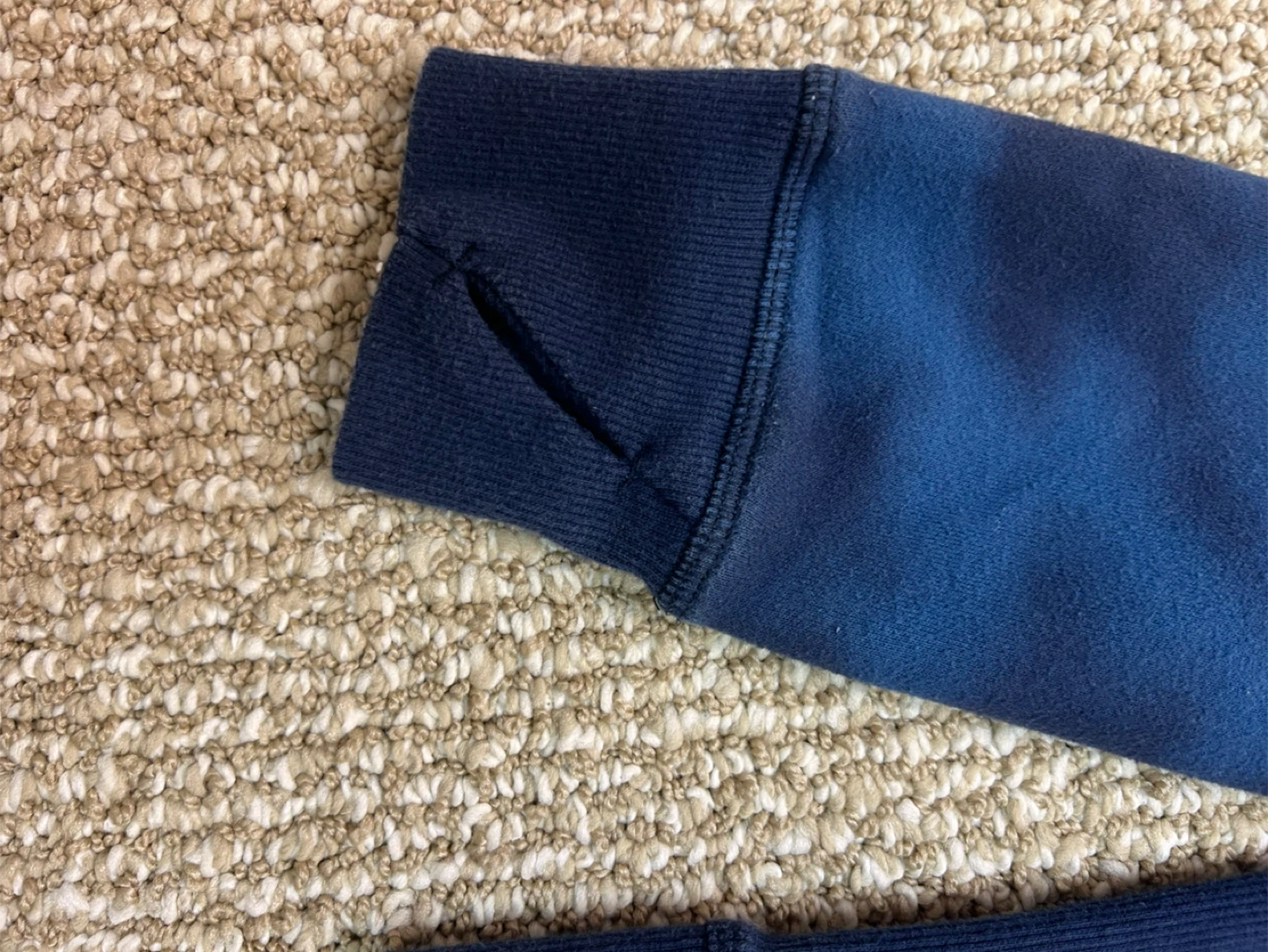Navy Blue Tie-Dye Crewneck Sweatshirt XL (16) - photo 3