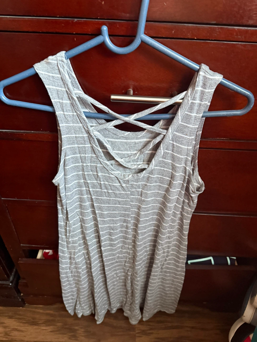 Gray Striped dress - photo 2