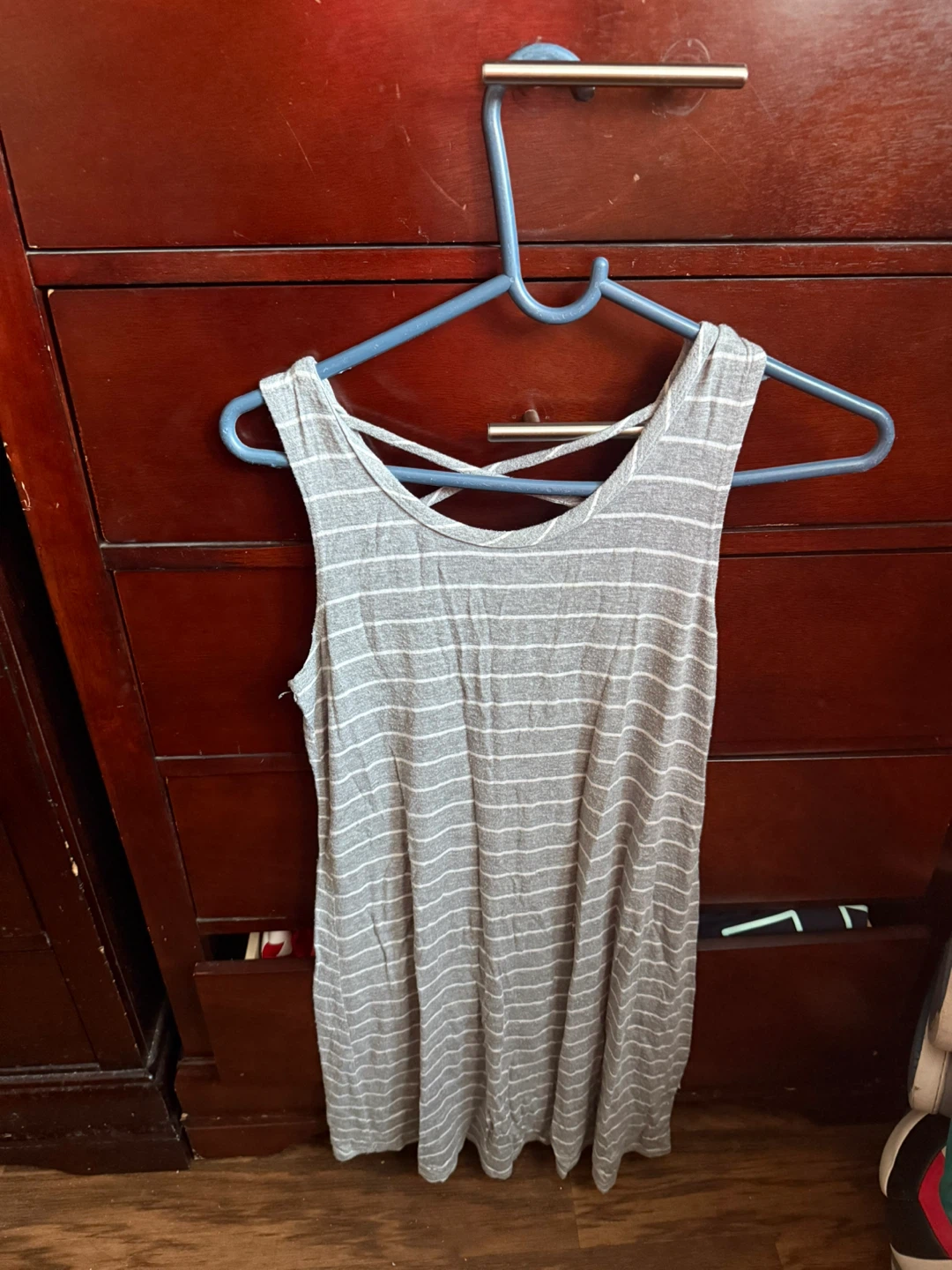 Gray Striped dress