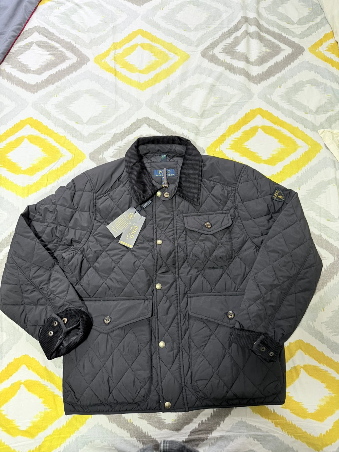 Polo Ralph Lauren Quilted Jacket - Black and Navy