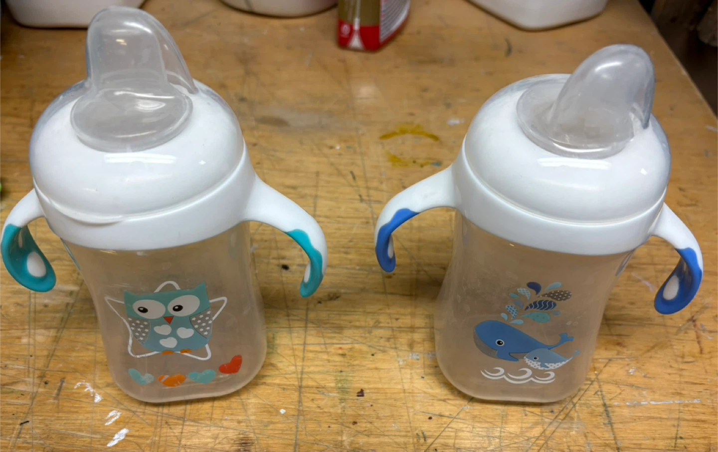 Assortment of baby bottles, plate, spoons, cactus toy - photo 4