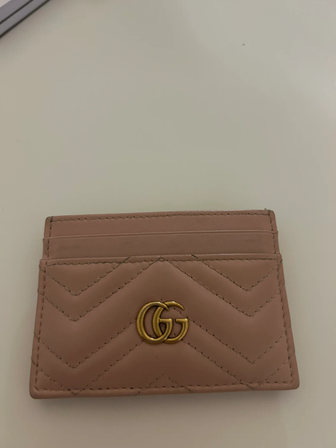 Authentic Gucci Marmont Card Case - Pink