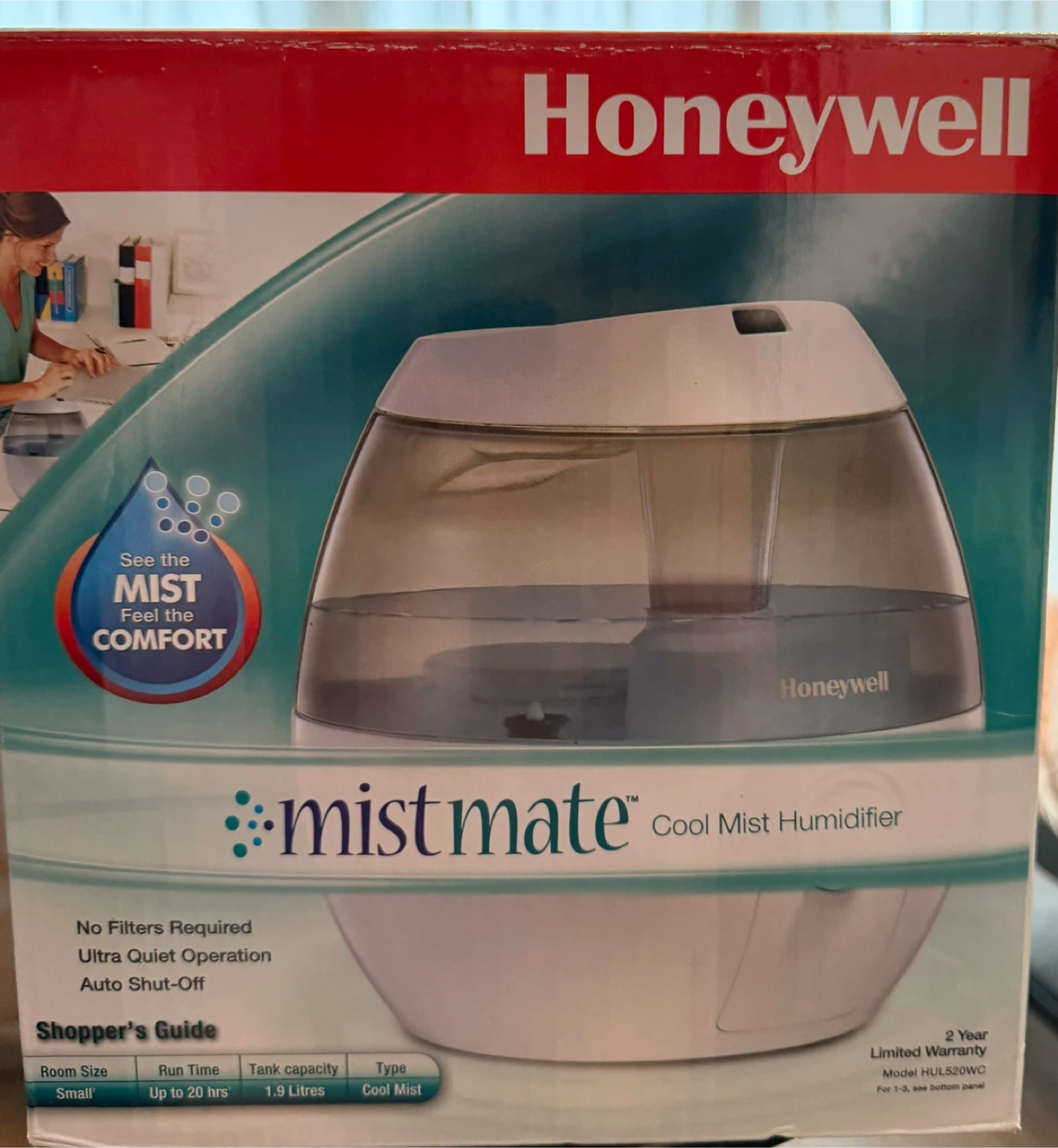 Honeywell Mist Mate Cool Mist Humidifier - photo 2