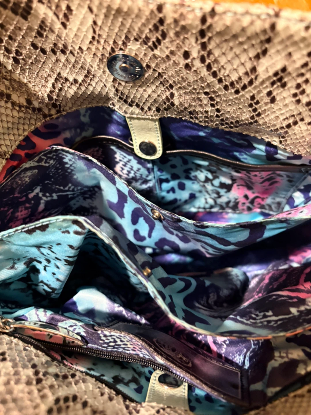 Vintage SHARIF snakeskin leather purse - photo 5