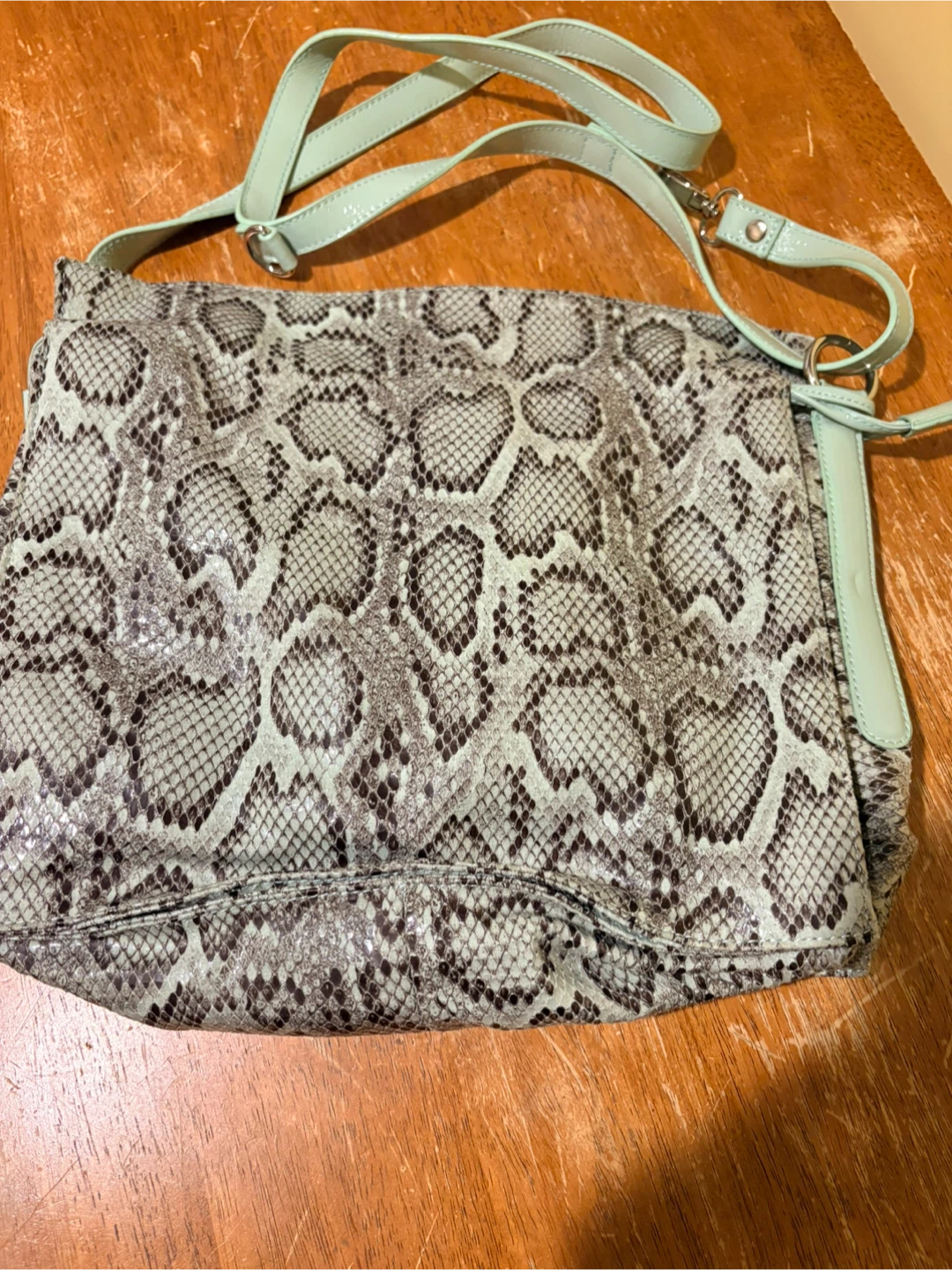 Vintage SHARIF snakeskin leather purse - photo 3