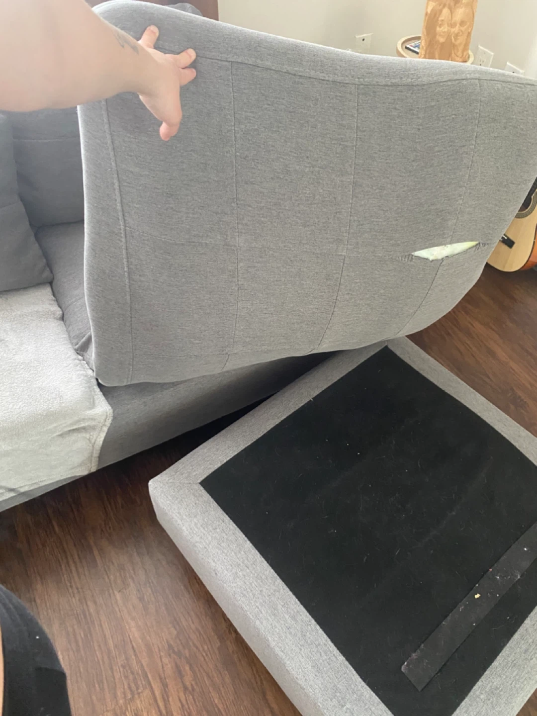 Grey Sectional Sofa with Cup Holders - photo 5