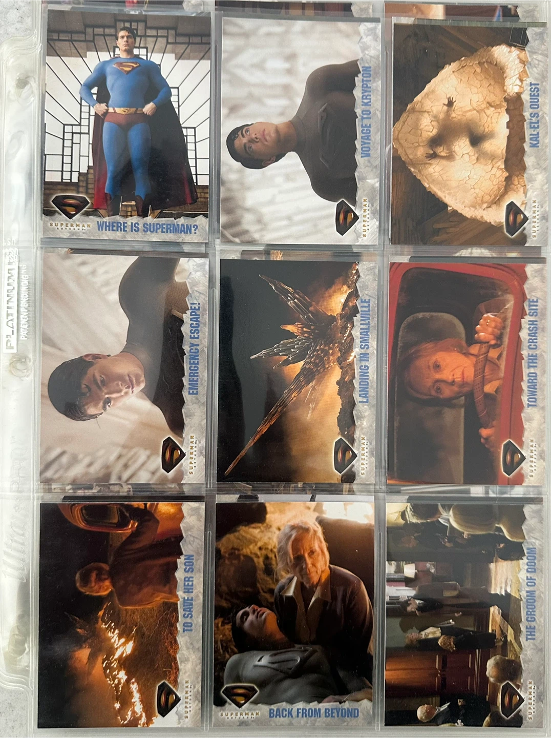 1996 Topps/DC Superman Returns Complete Mint Trading Card Set - photo 3
