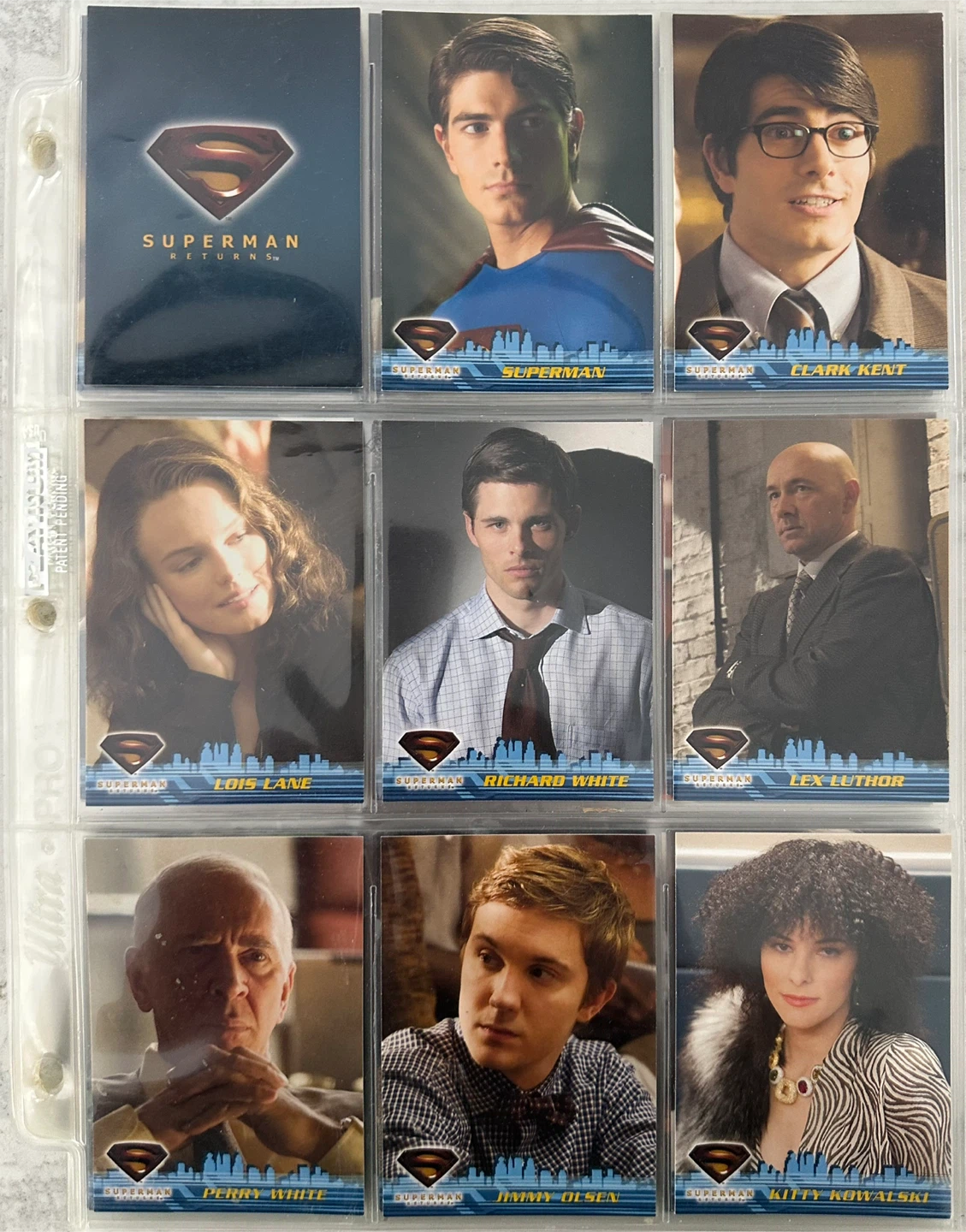 1996 Topps/DC Superman Returns Complete Mint Trading Card Set