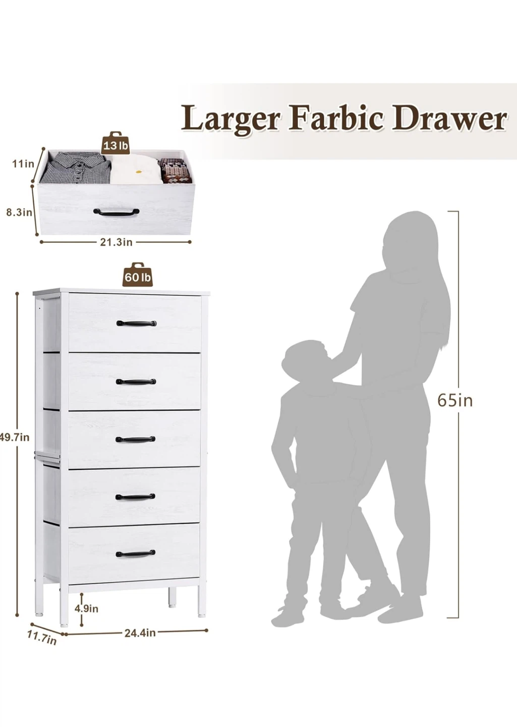 6-Drawer Fabric Dresser - photo 2