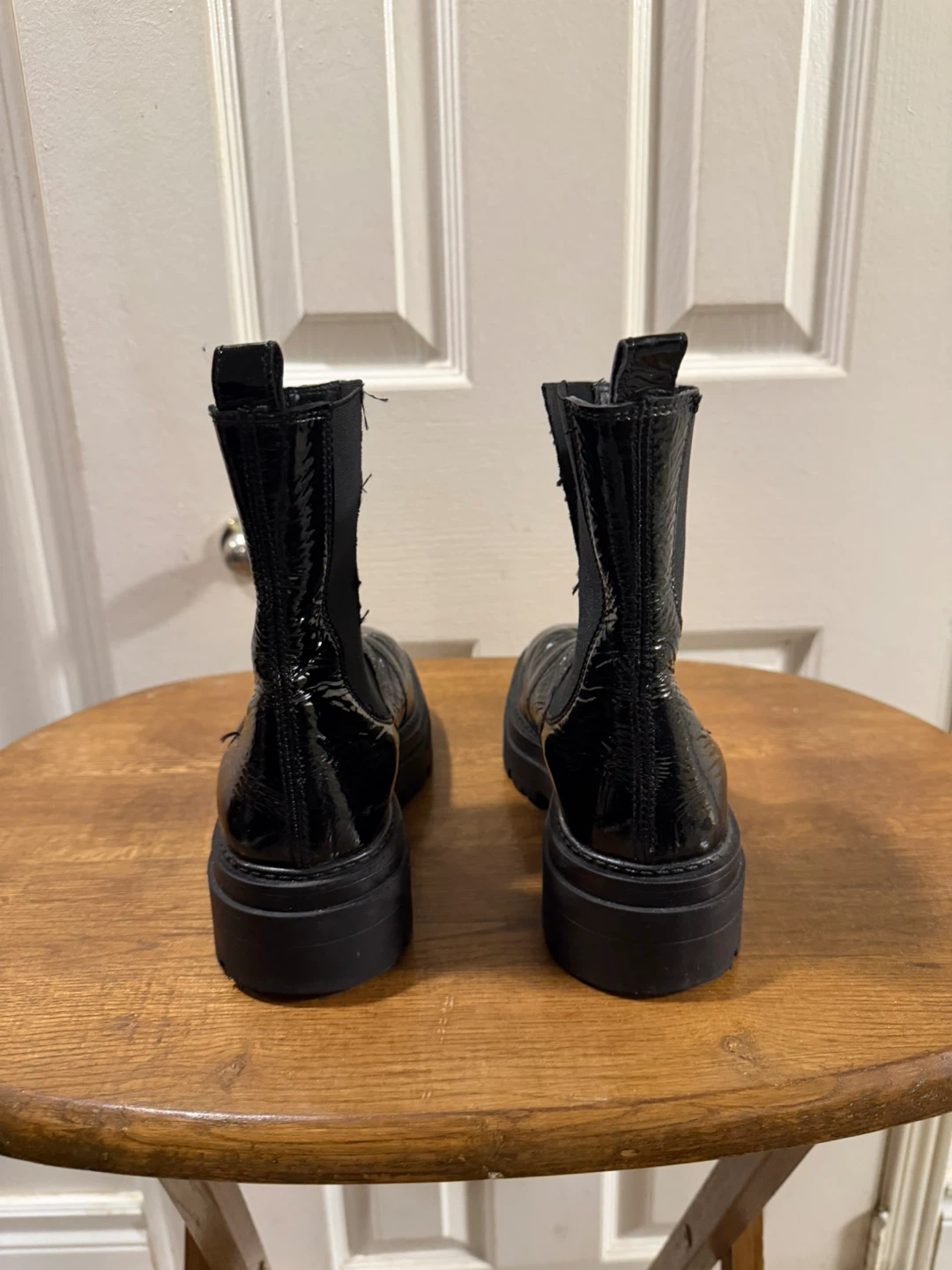 Madewell Black Patent Chelsea Boots - photo 3