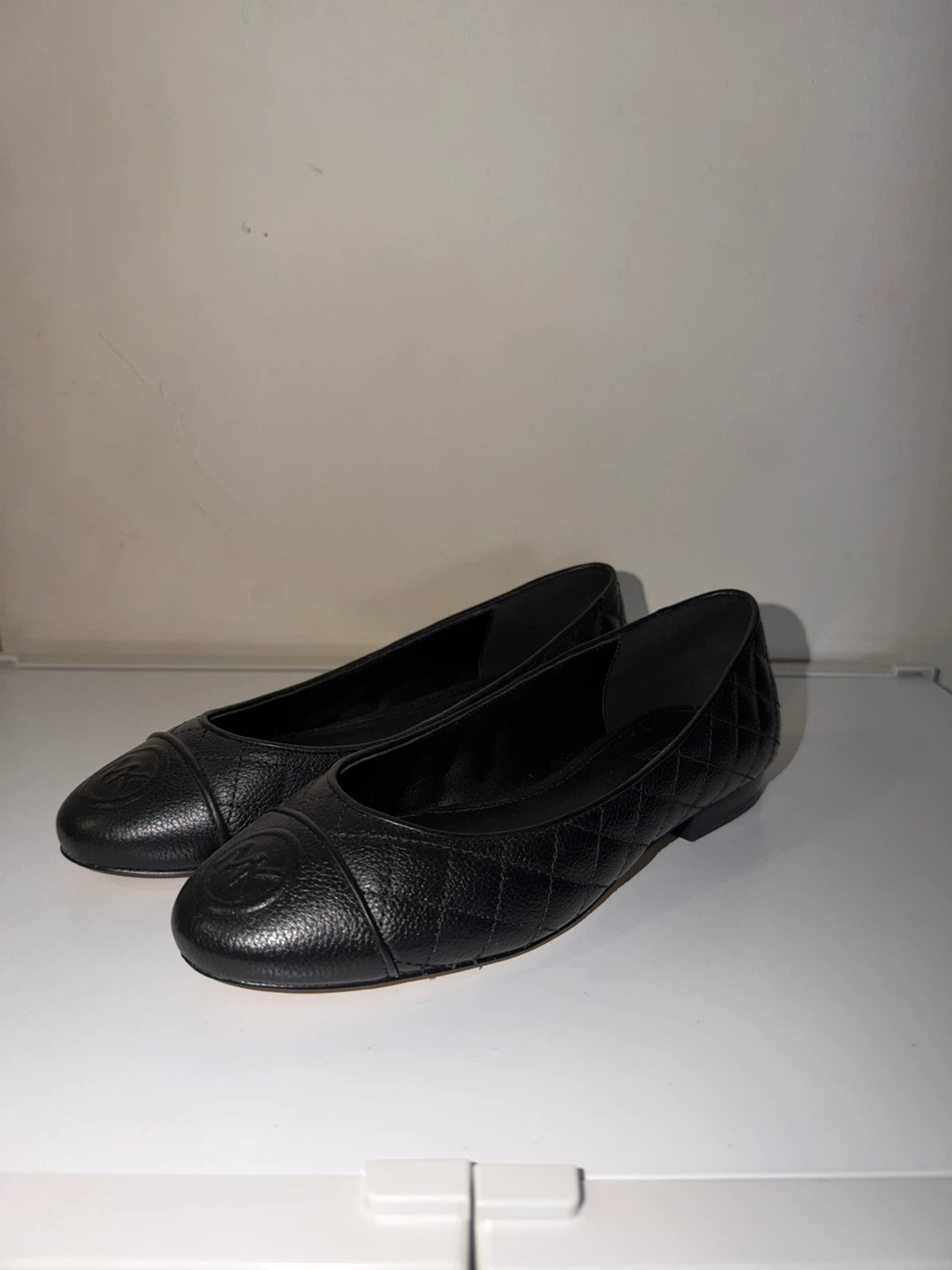 Michael Kors Black Quilted Ballet Flats