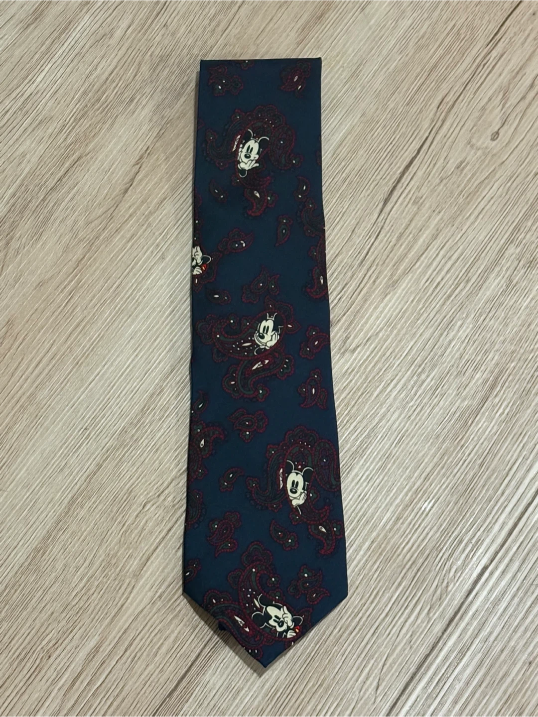 The Disney Store Silk Tie with Mickey Mouse Pattern