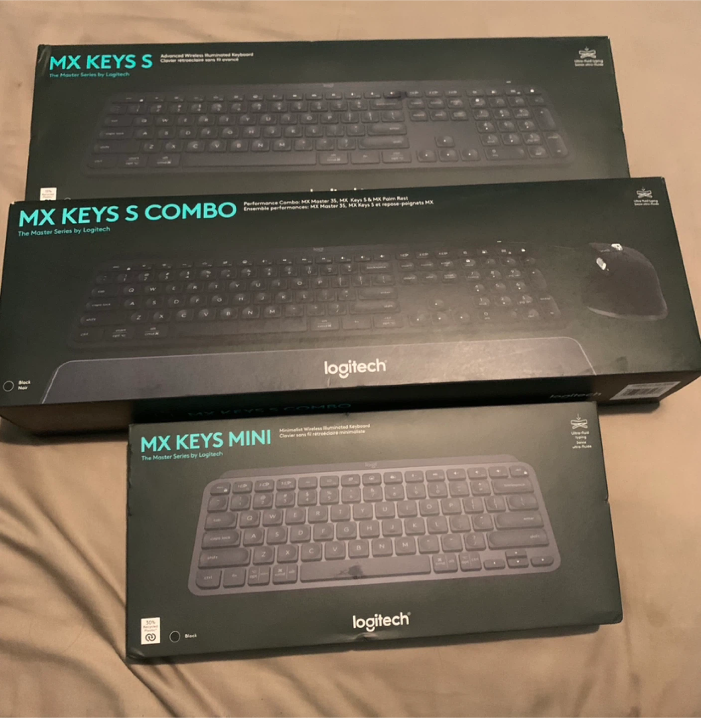 Logitech MX Keys S, MX Keys S Combo, and MX Keys Mini Keyboards