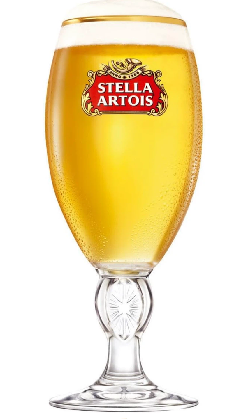 Stella Artois Belgian Chalice Beer Glasses - 16 total