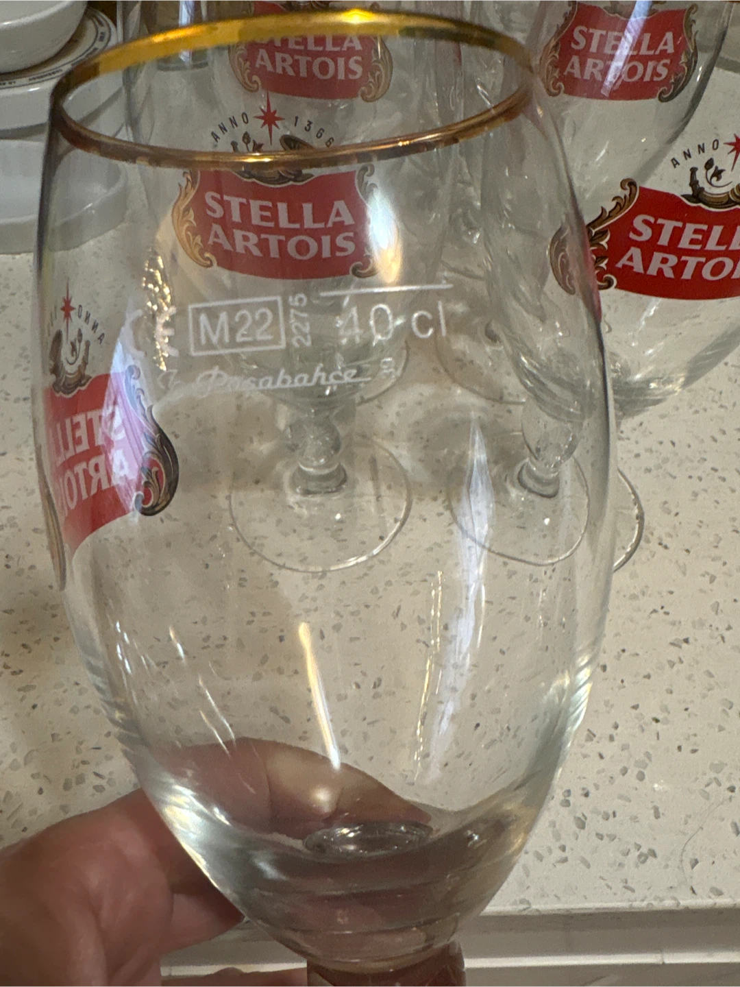 Stella Artois Belgian Chalice Beer Glasses - 16 total - photo 3
