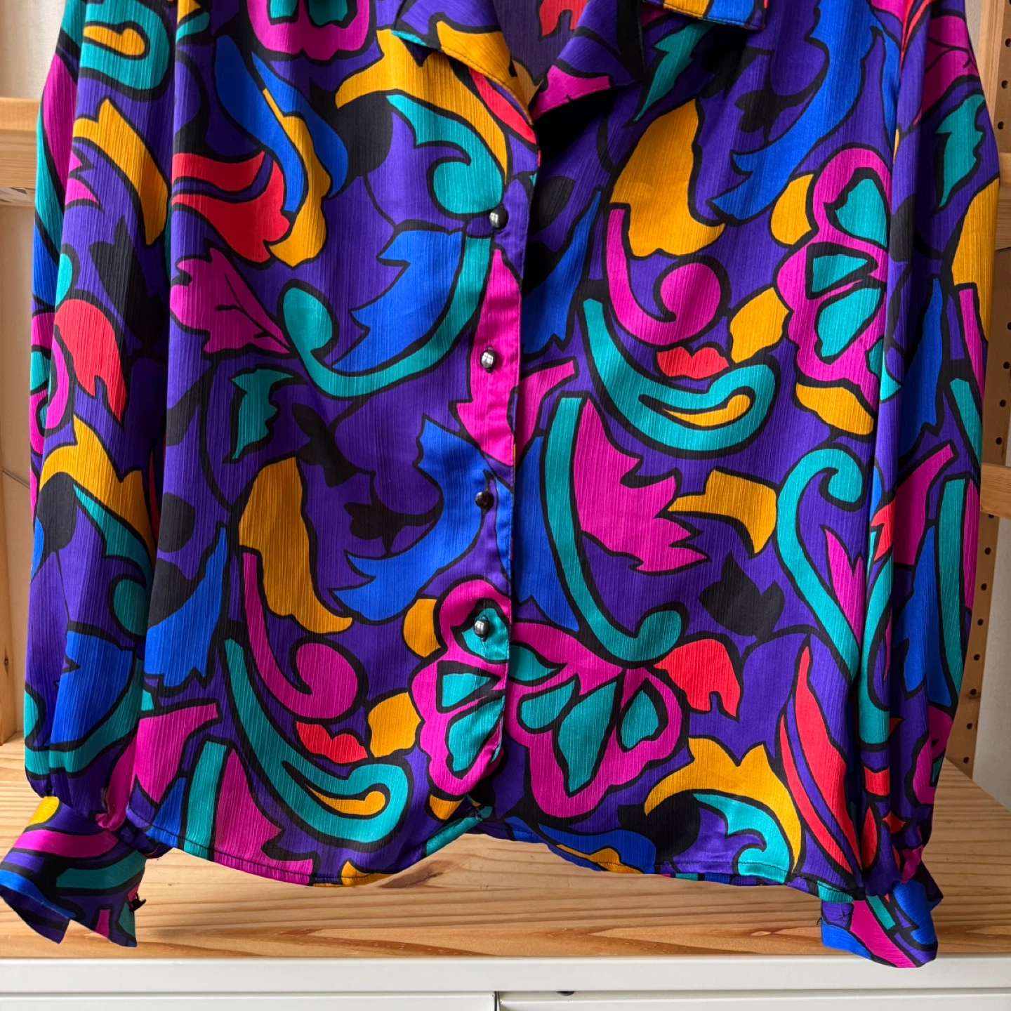 VINTAGE COLOURFUL BLOUSE - photo 2