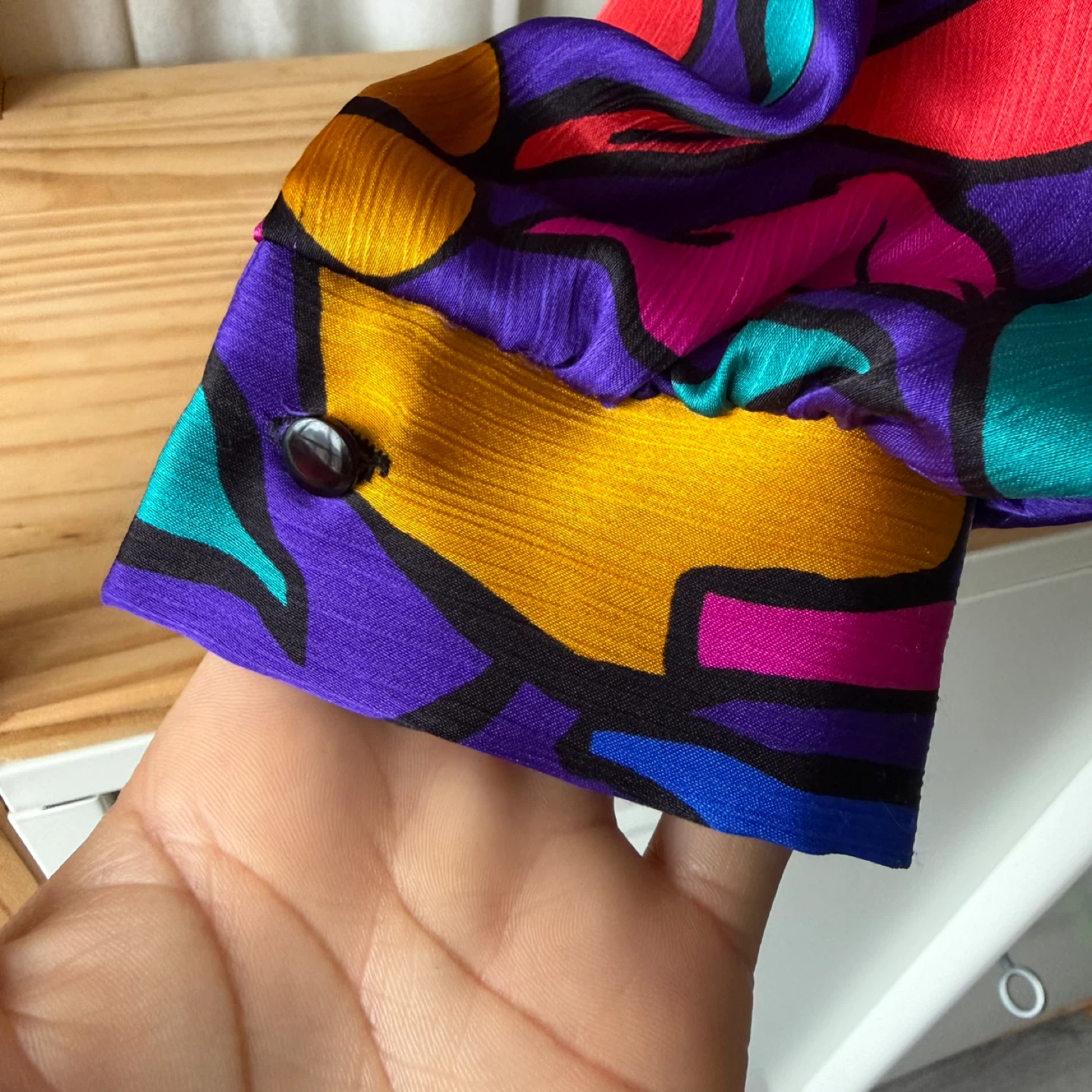VINTAGE COLOURFUL BLOUSE - photo 5
