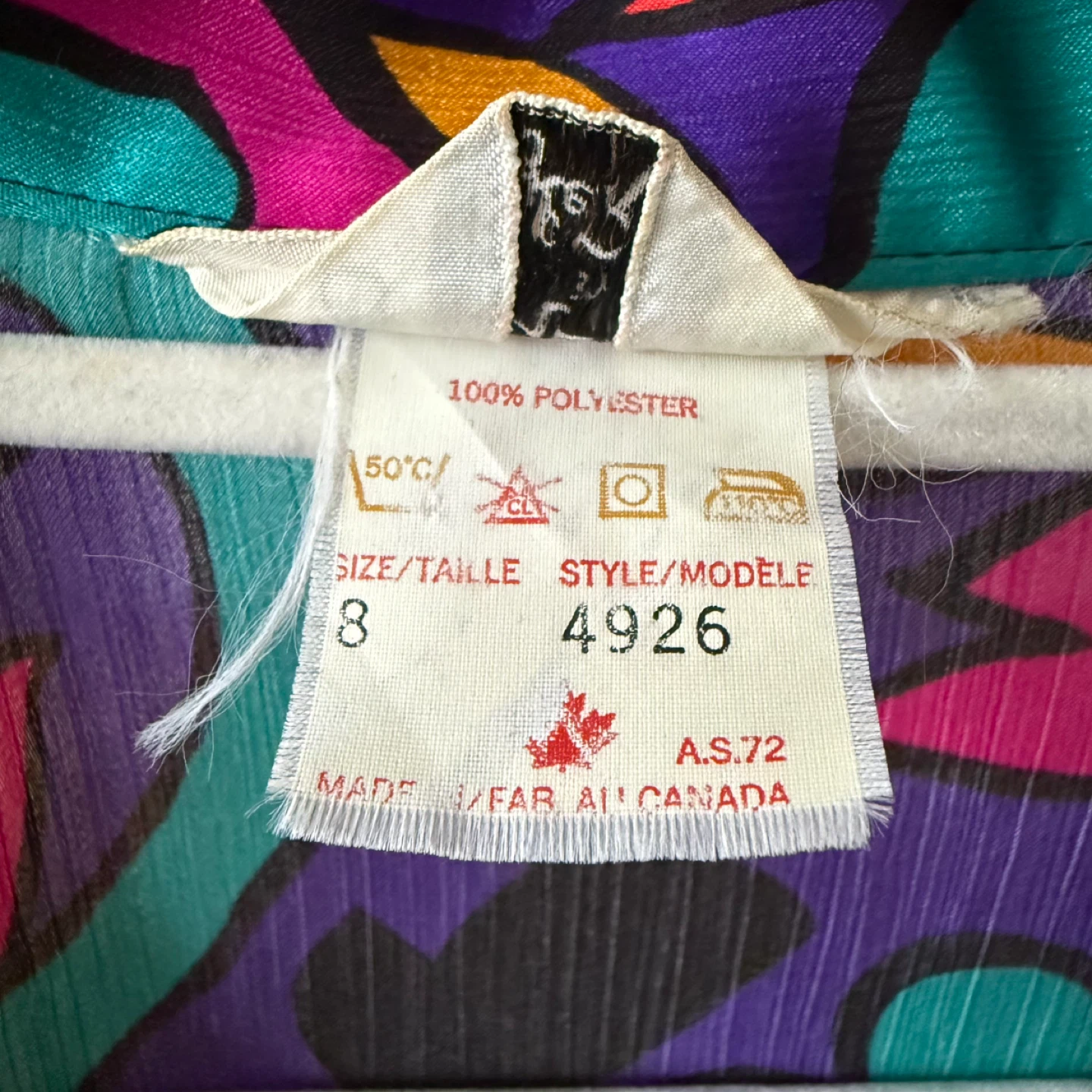 VINTAGE COLOURFUL BLOUSE - photo 4