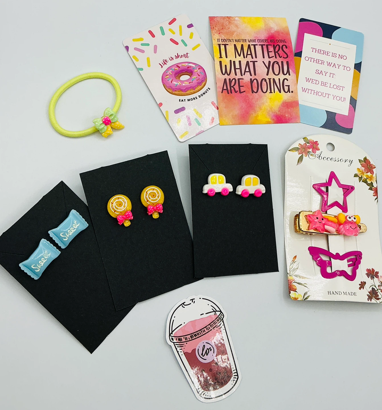 Cute Jewelry & Hair Accessories Bundle 🍩✨