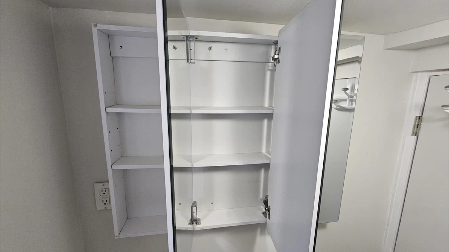 Surface Mount Medicine Cabinet 3 Mirrors - photo 4