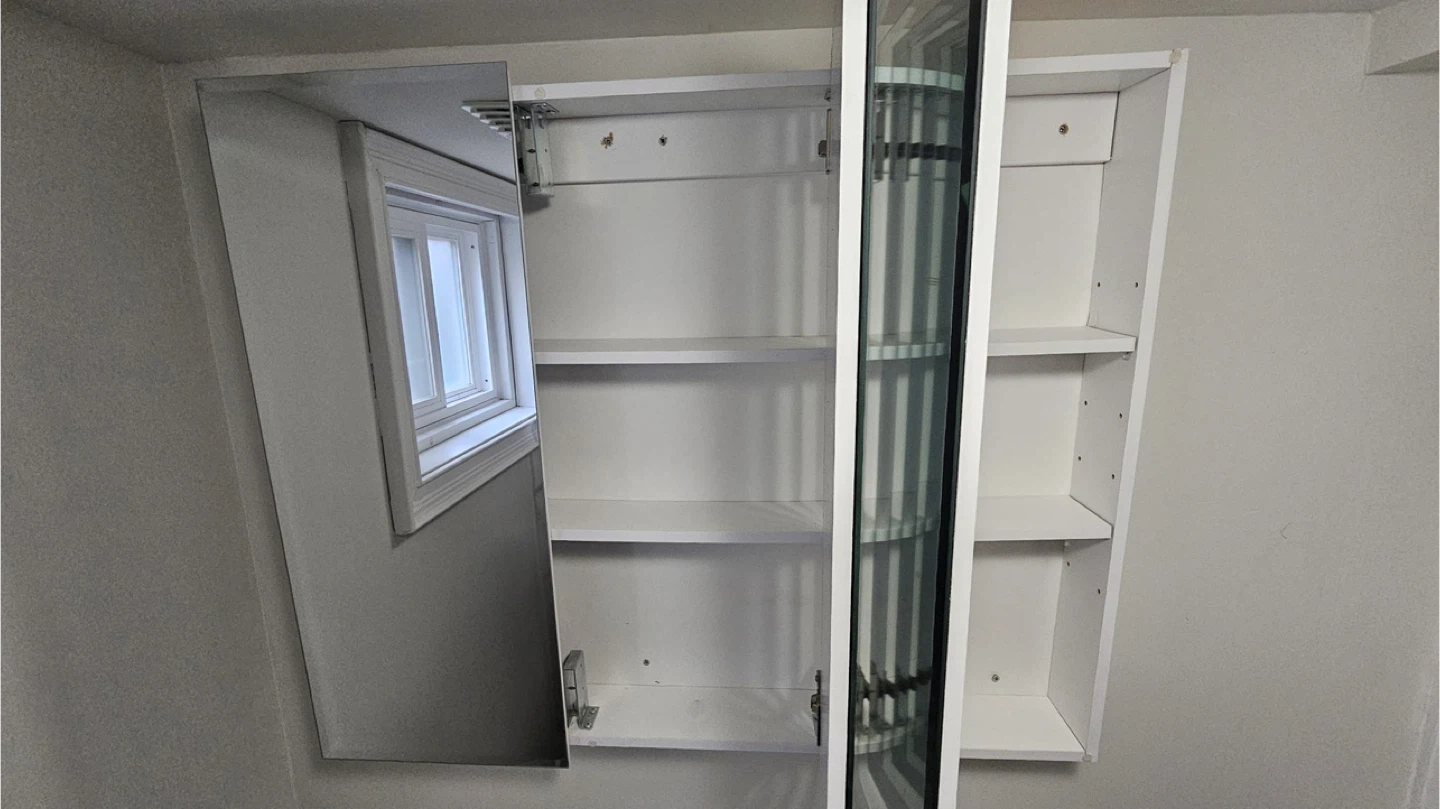 Surface Mount Medicine Cabinet 3 Mirrors - photo 3