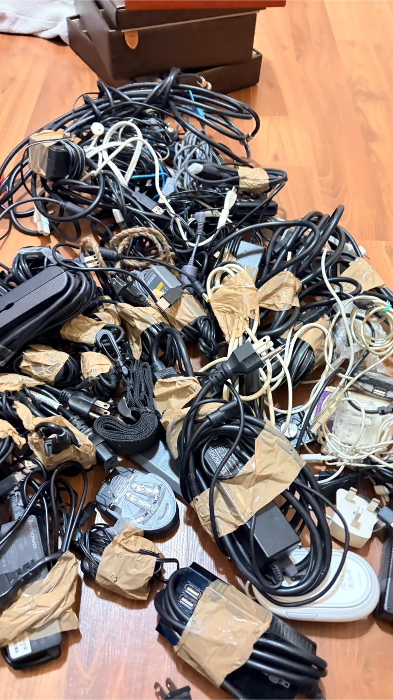Assorted Electronics Cables and Adapters Bundle