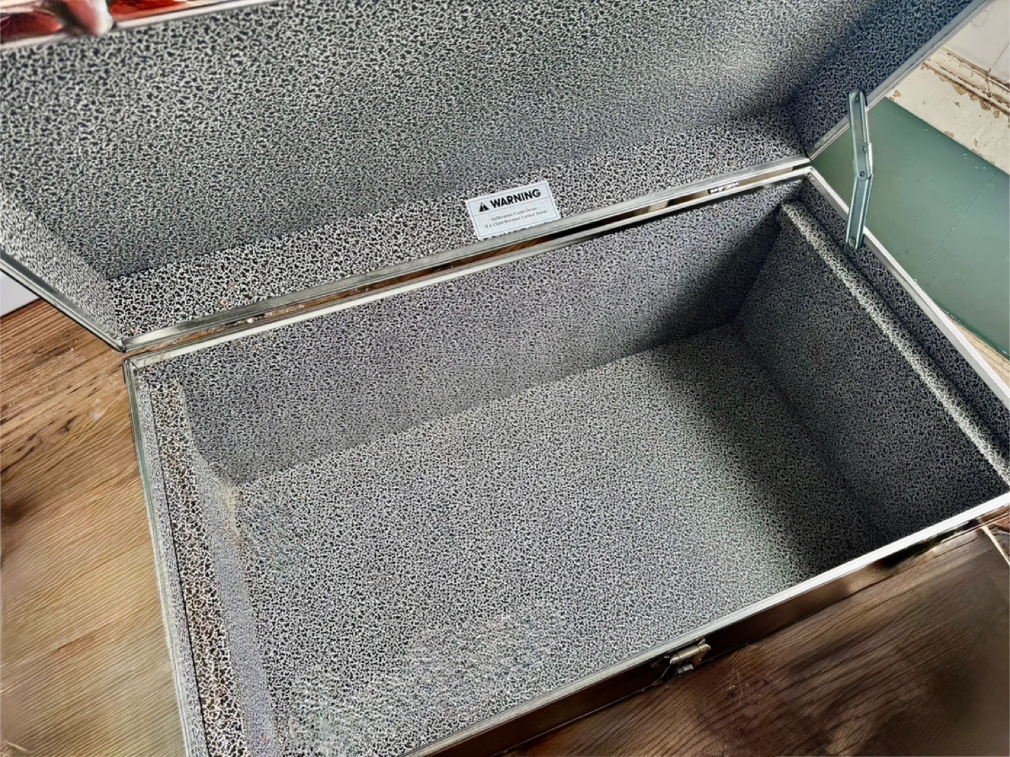 Vintage Military Style Footlocker Storage Trunk - photo 2