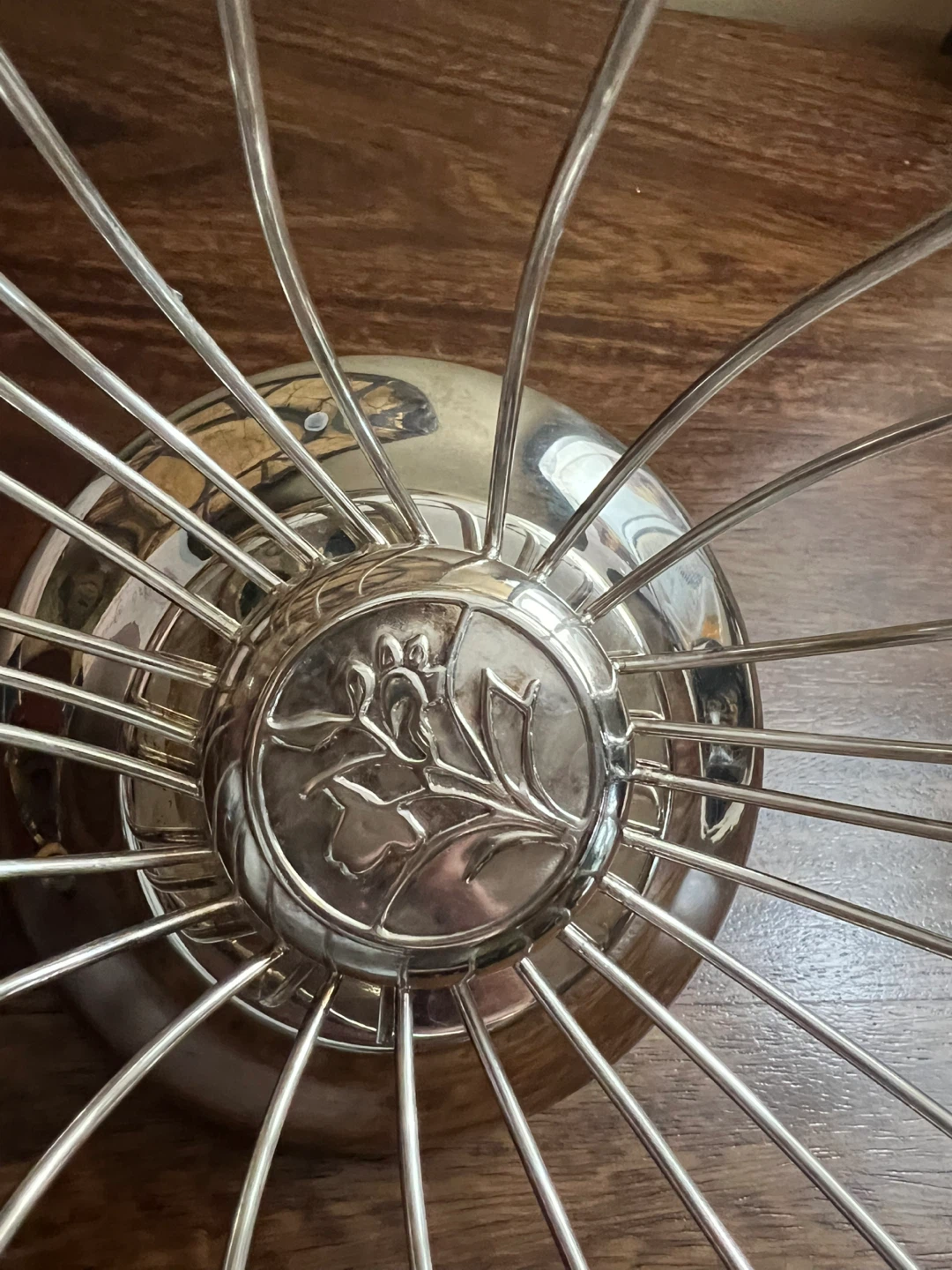Vintage Silverplated Bottle Basket - photo 5