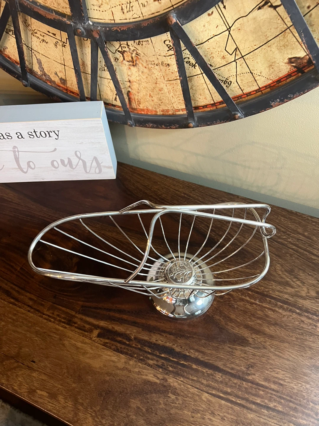 Vintage Silverplated Bottle Basket - photo 2