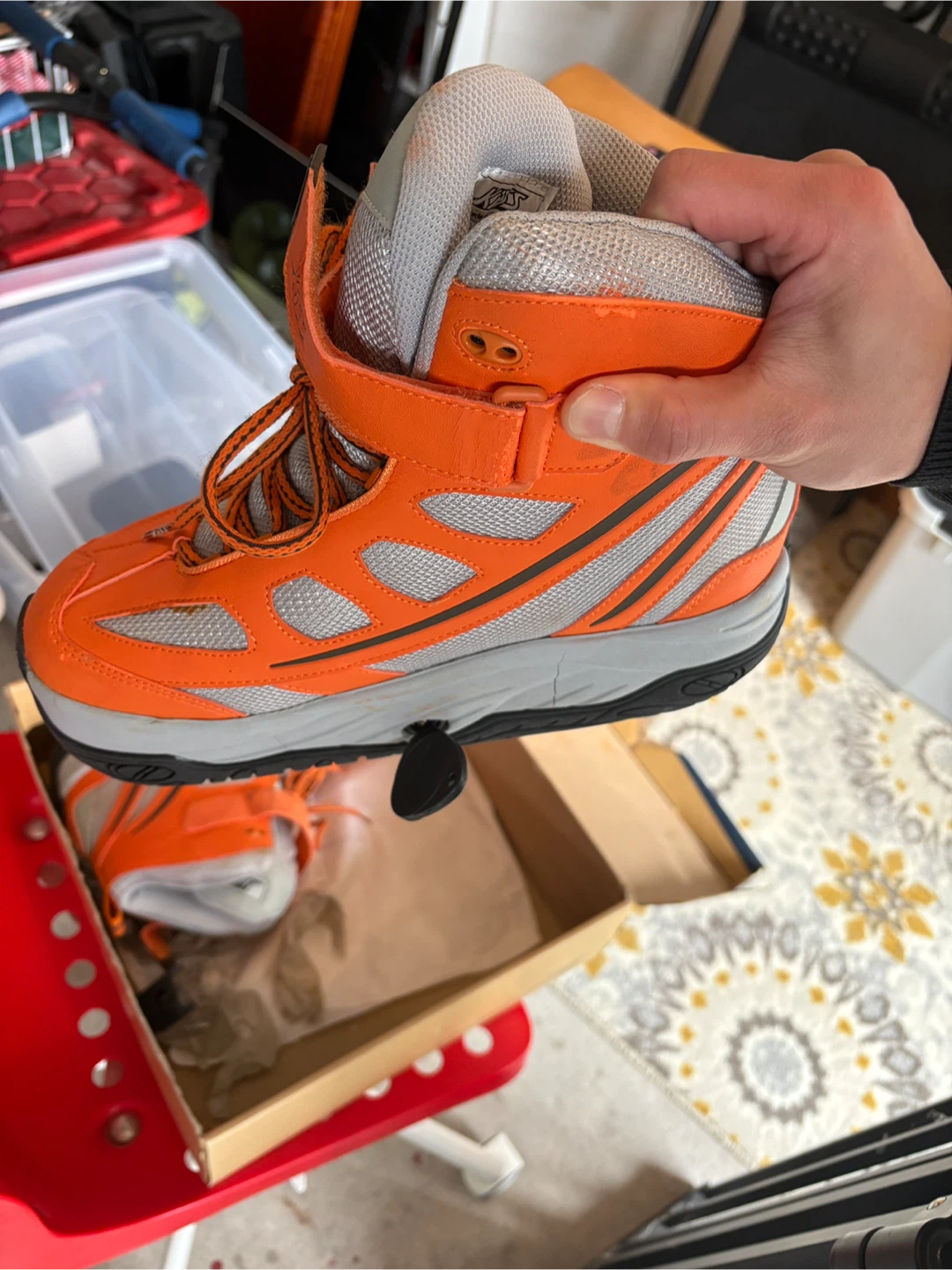 Kisst Roller Skates - Gray-Orange, Size 270mm