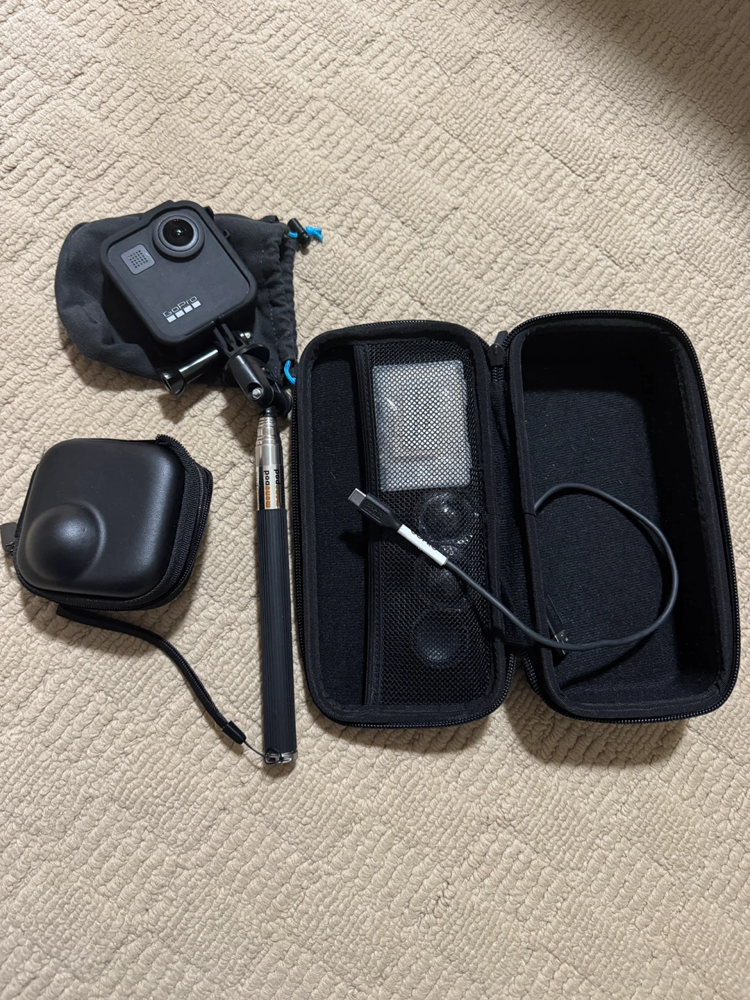 GoPro Max 360 + 128GB SD Card + Full Accessory Kit