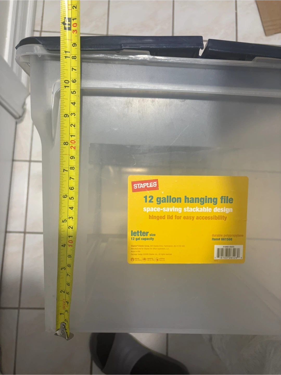 Staples 12 Gallon Hanging File Storage Box - photo 5