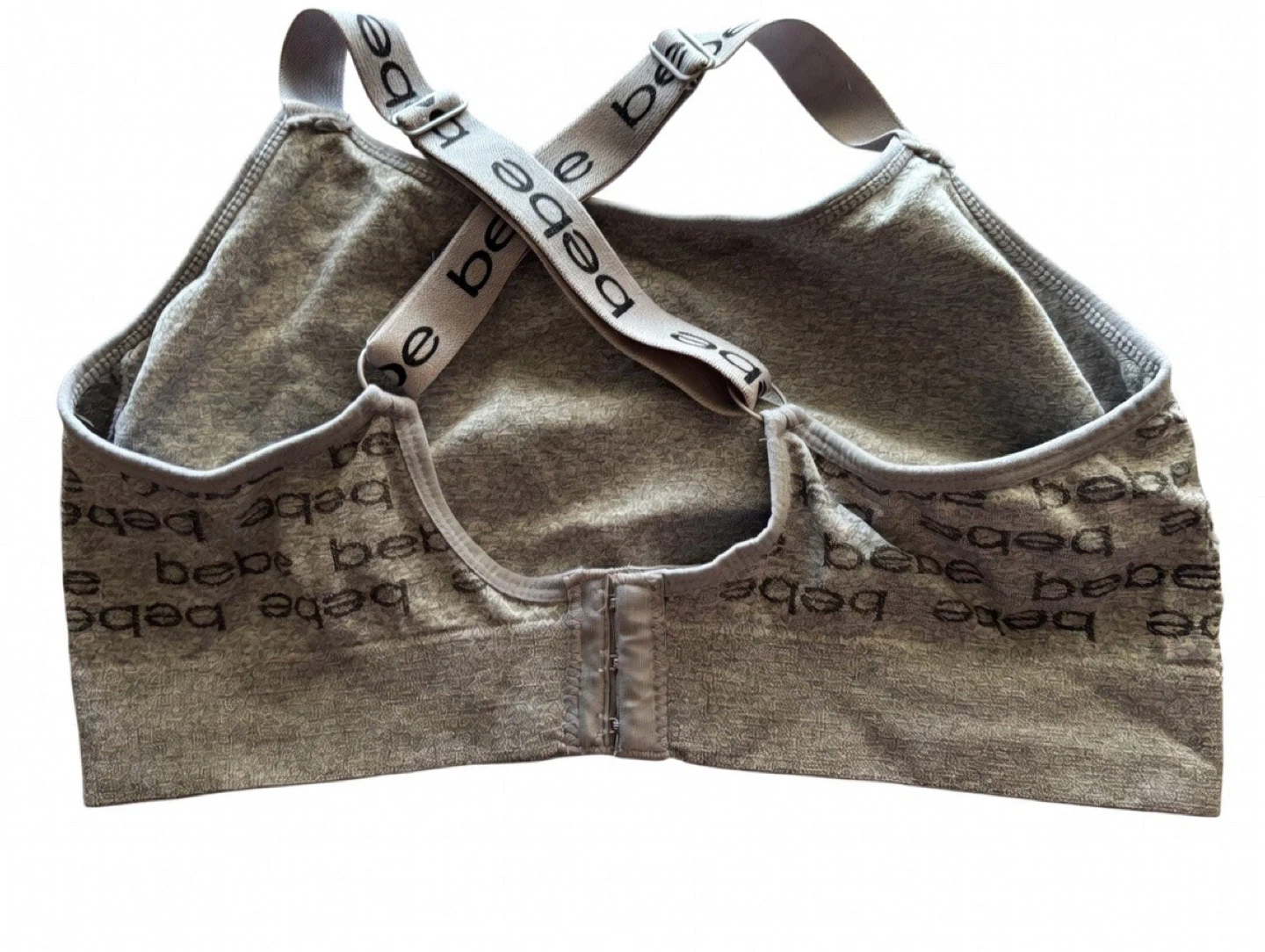 Bebe Grey Logo Sports Bra - photo 2