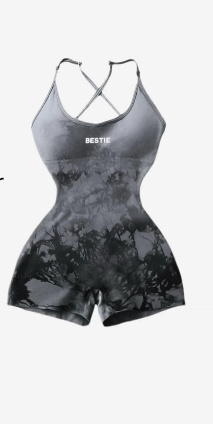 Gymbestie Tie-Dye Athletic Bodysuit
