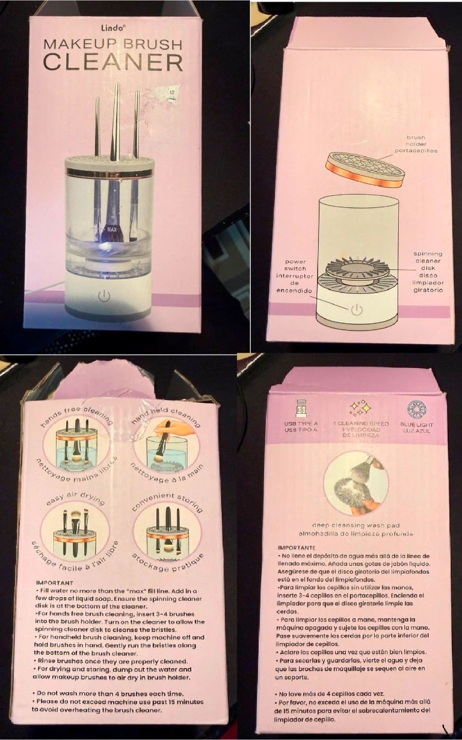 Electric MakeUp Brush Cleaner (LNIB) - photo 3
