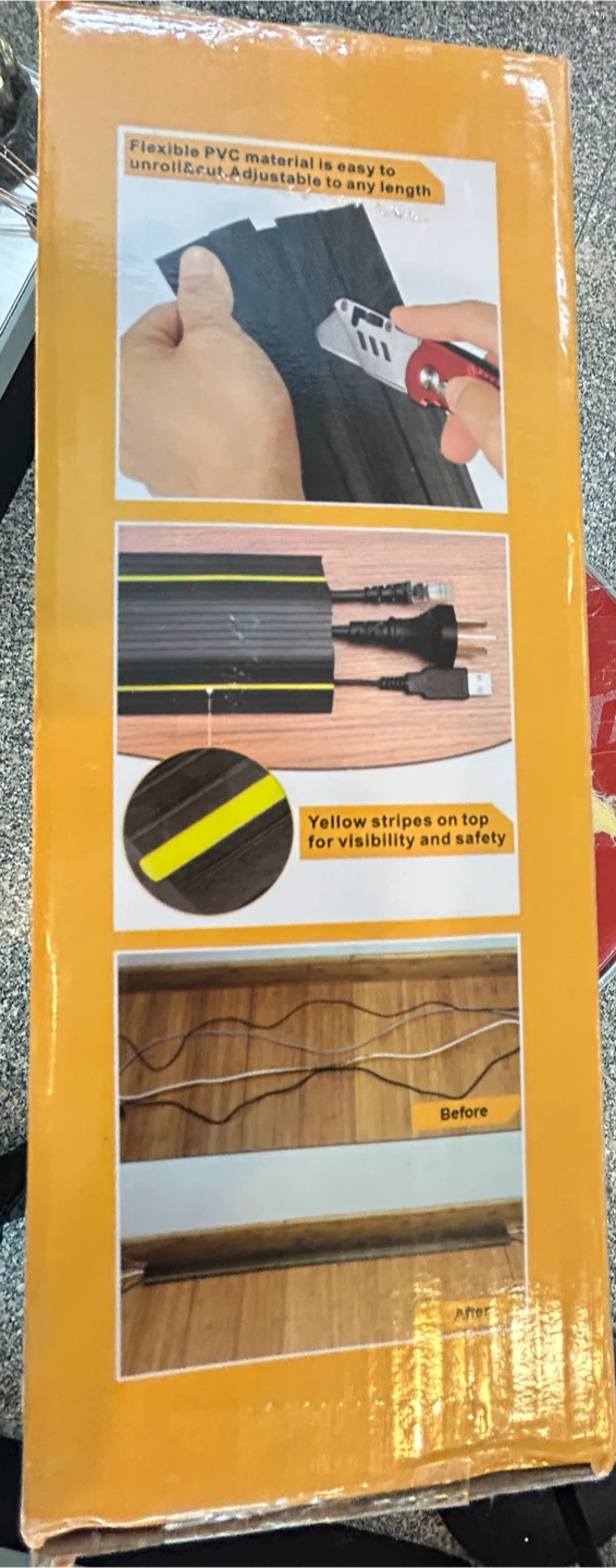 AGPTEK 3 Channel Floor Cable Protector Cover 6.65 FT - photo 3