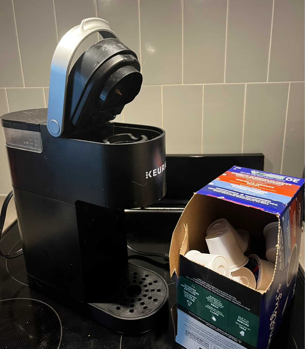 Keurig K-Mini Coffee Maker and 30 coffee pods