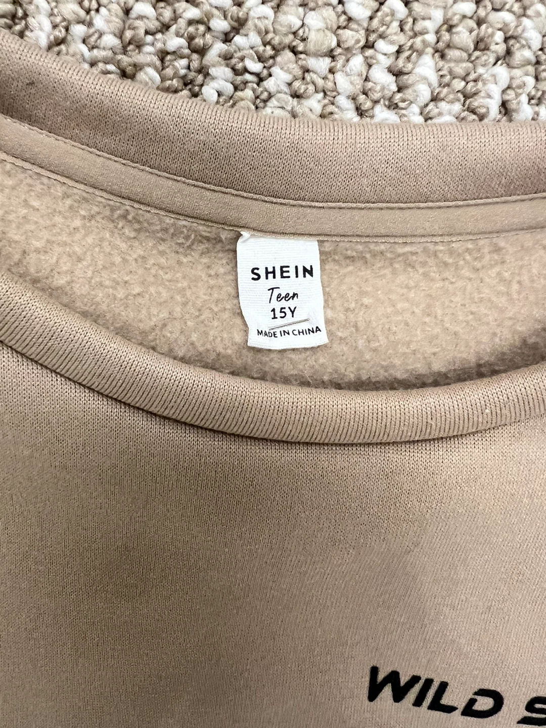 SHEIN Teen Colorblock Graphic Sweatshirt Size 15Y - photo 3