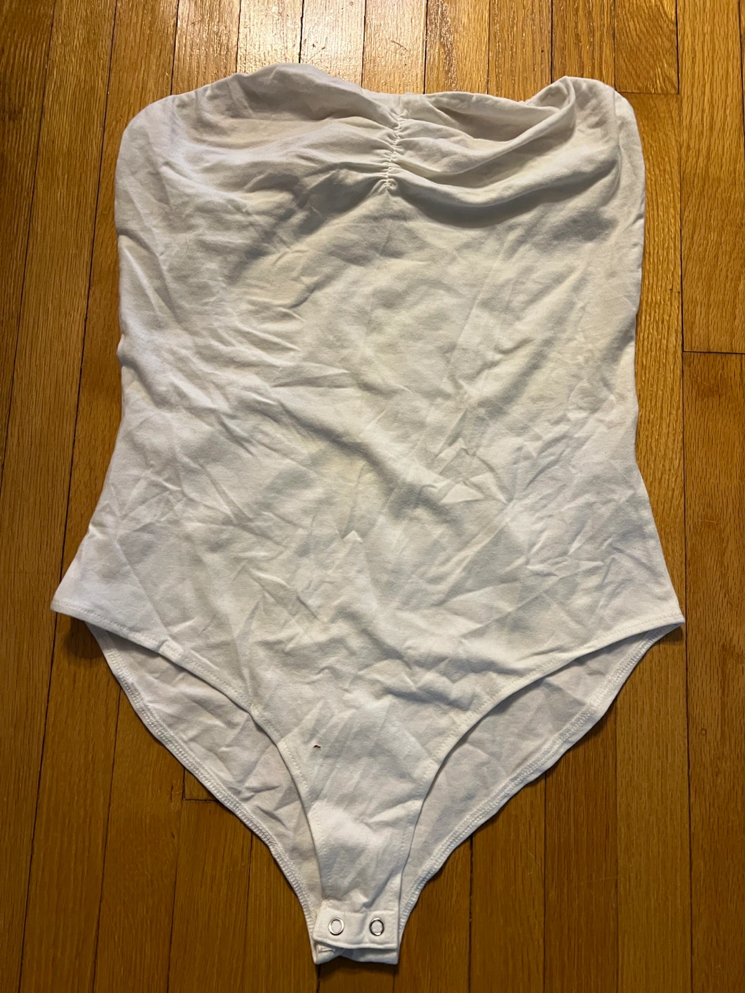 Forever 21+ White Tube Bodysuit XL - photo 3