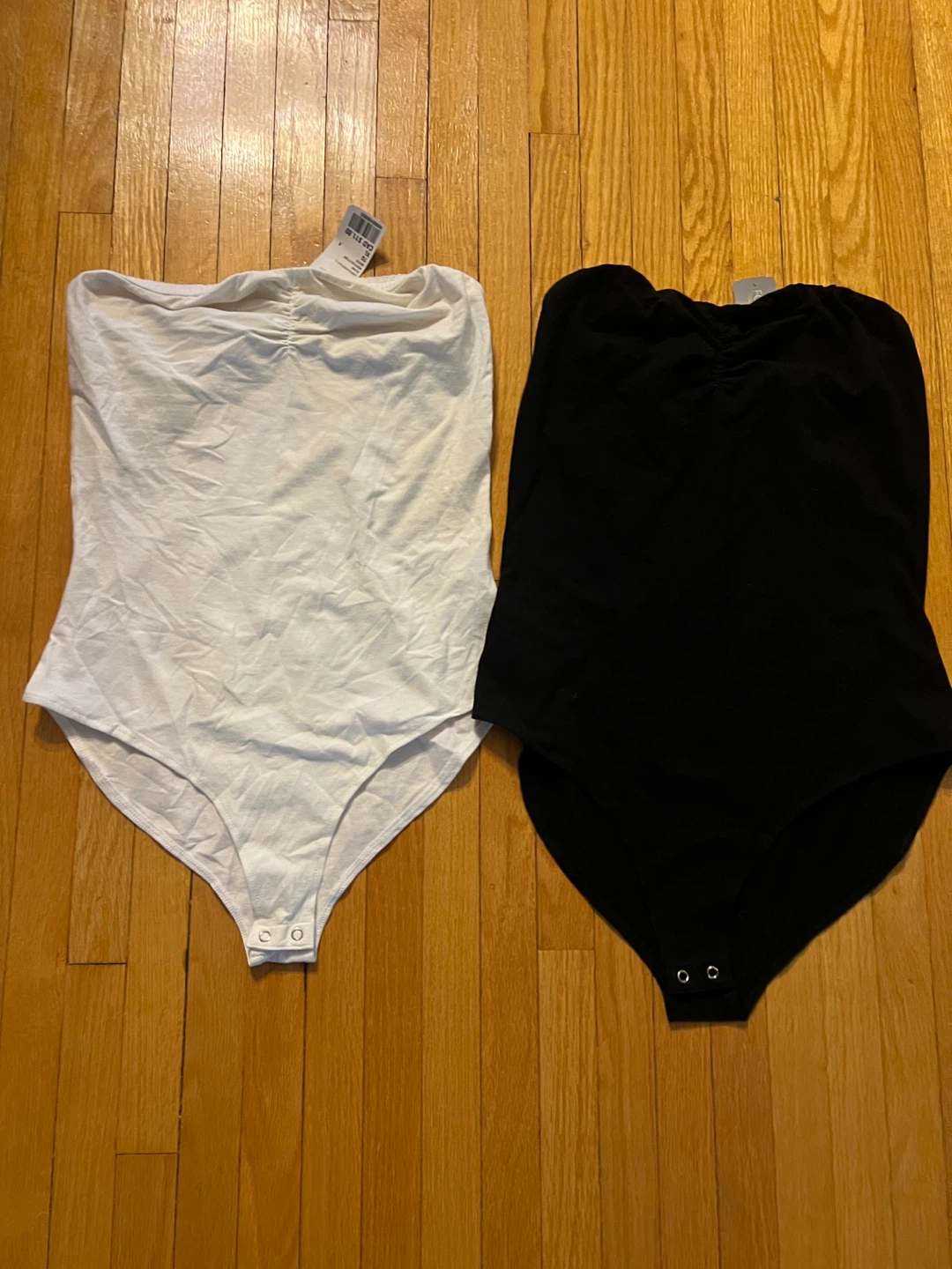 Forever 21+ White Tube Bodysuit XL