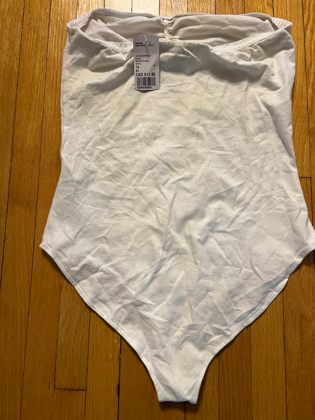 Forever 21+ White Tube Bodysuit XL - photo 4