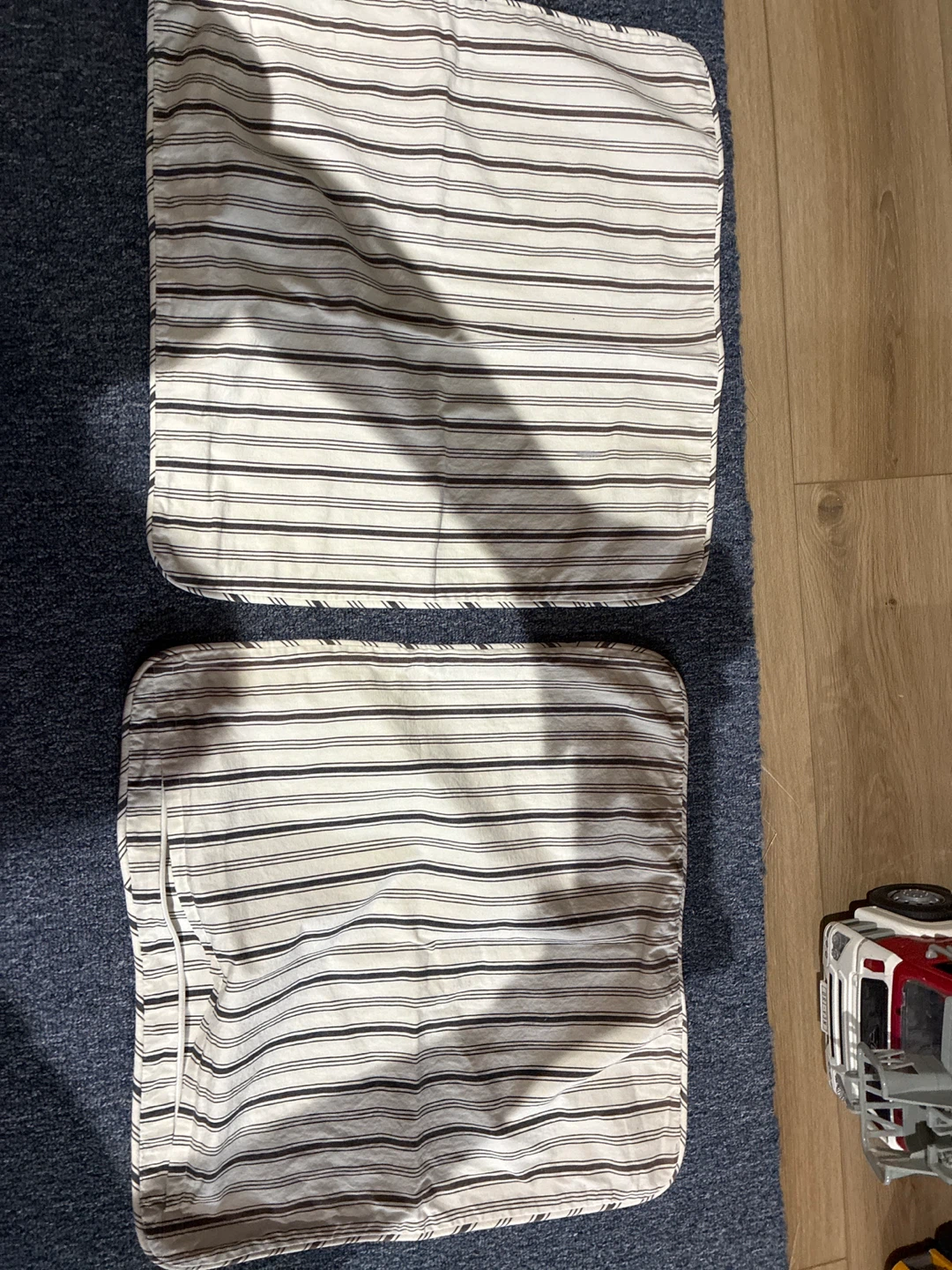 Set of 2 Striped Pillow Covers