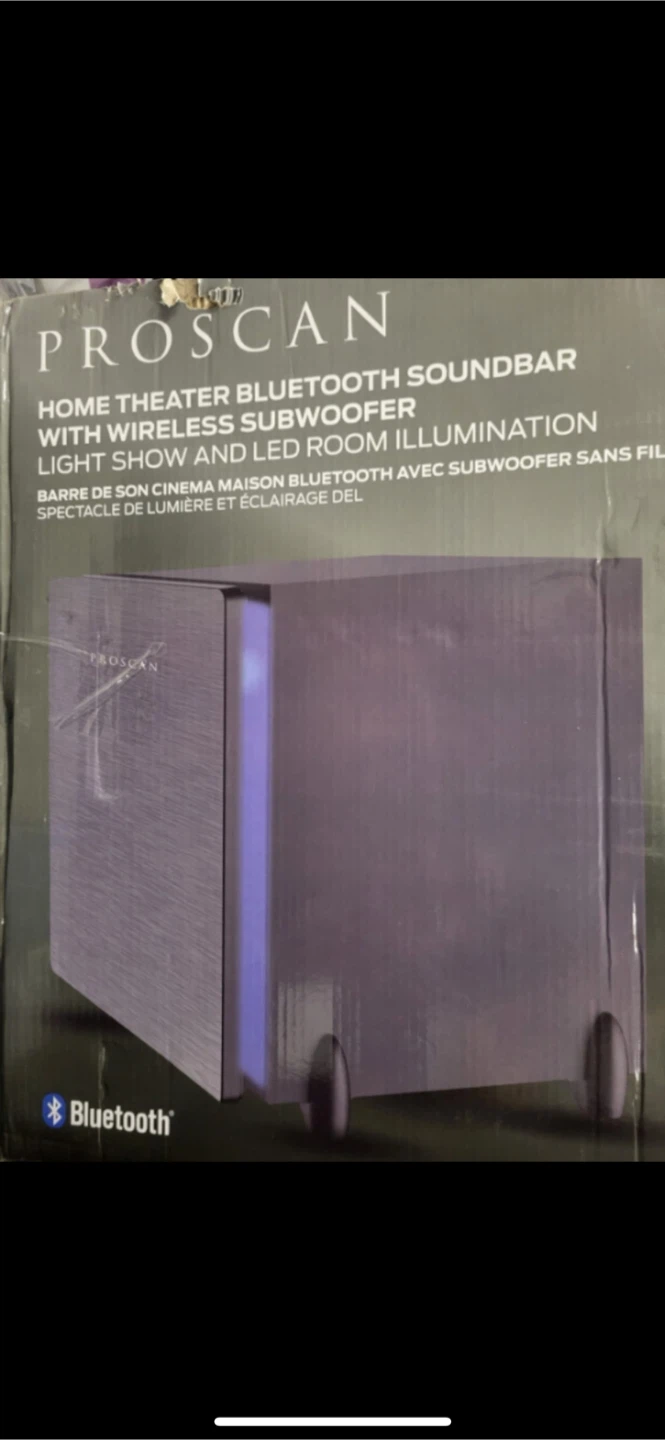 ProScan Home Theater Bluetooth Soundbar with Wireless Subwoofer - photo 2