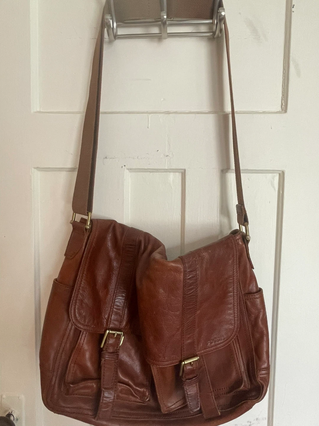 Fossil Leather Messenger Bag - photo 3