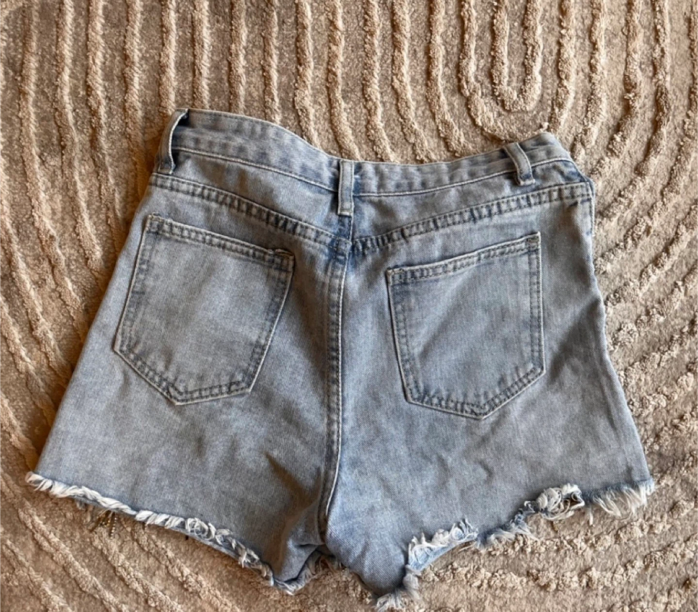 Denim Shorts W/ Rhinestone Fringe - photo 2