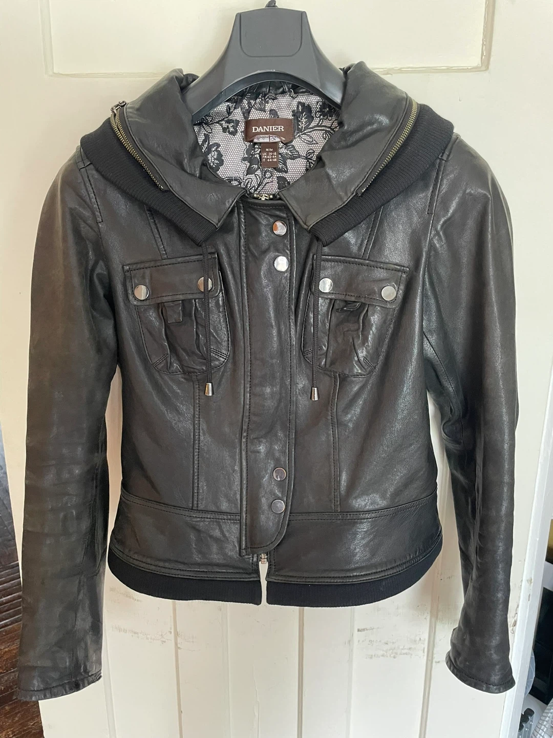 Danier Black Leather Jacket
