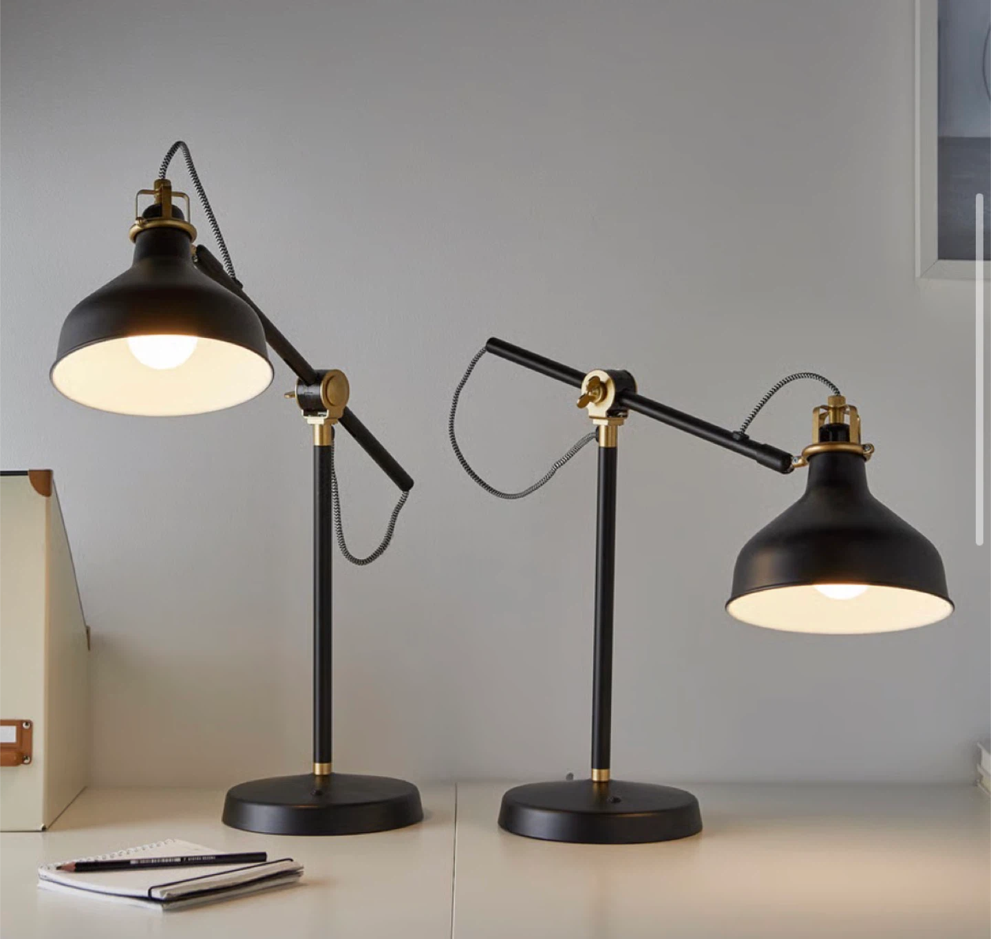 IKEA RANARP Black Desk Lamp - photo 2