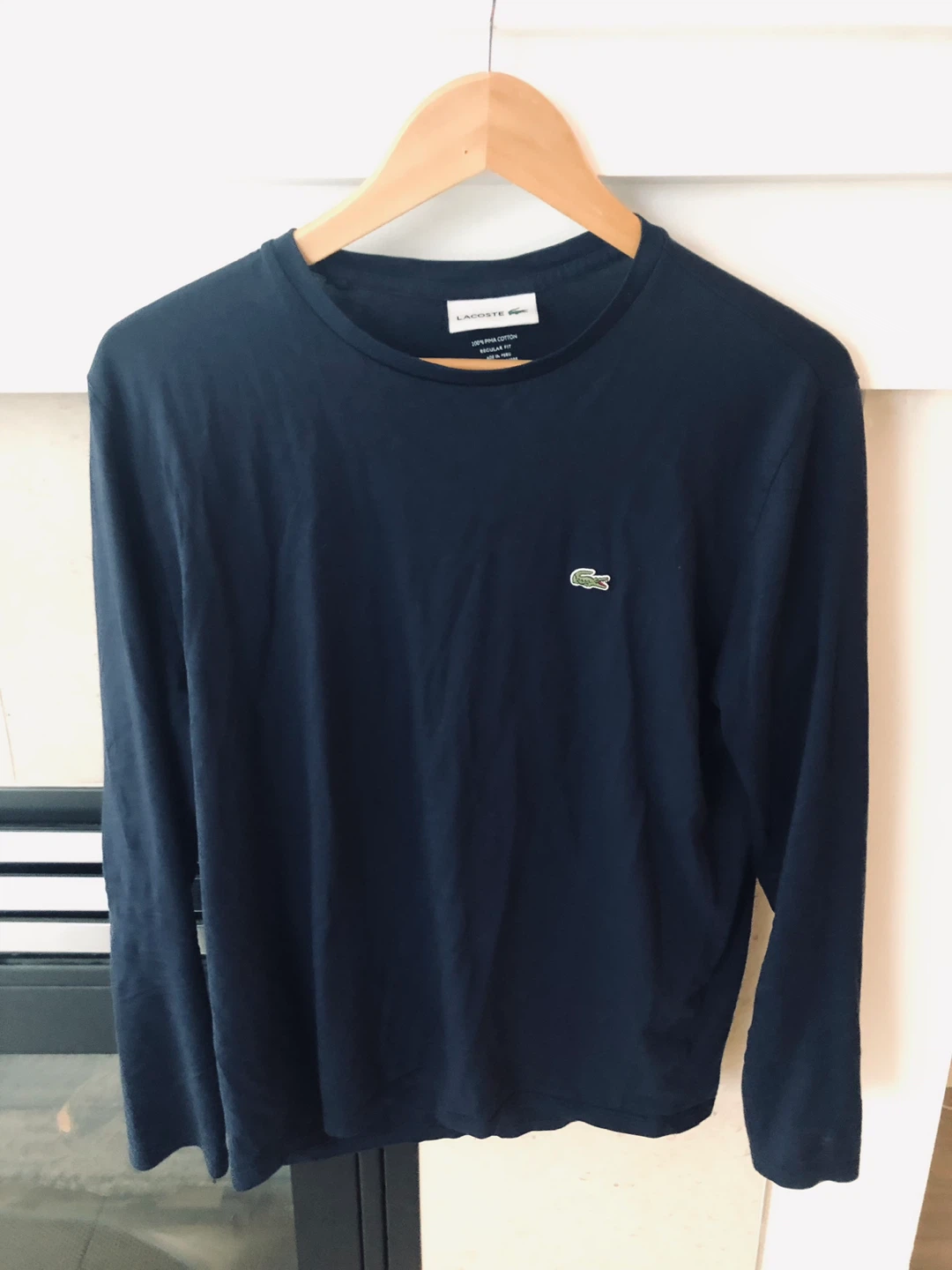 Lacoste Men's Long Sleeve T-Shirt Navy Blue Size L - photo 2